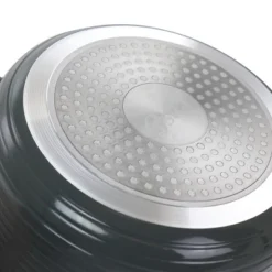 Oster® Oster 2.5 Quart Nonstick Aluminum Saucepan With Lid In Gray