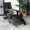 Italica 2pc Modern Adirondack Chair And Folding Ottoman - Highwood -Garden & Outdoors GUEST 488e7642 a0e1 4848 9c45 e48b825efd15