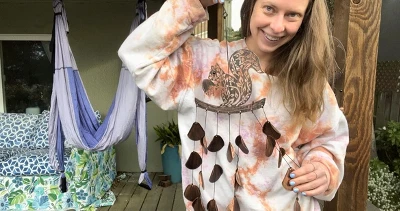 Dawhud Direct 20" H Shimmering Squirrel Wind Chimes 3 Dawhud Direct 20" H Shimmering Squirrel Wind Chimes