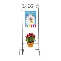 Evergreen Potted Plant Garden Flag Stand -Garden & Outdoors GUEST 48e1a8c3 f7ae 455a 8773 62c121bd9738