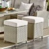 2pk All-Weather Wicker Canaan Outdoor Square Stools With Cushions Brown - Alaterre Furniture 1 2pk All-Weather Wicker Canaan Outdoor Square Stools With Cushions Brown - Alaterre Furniture -Garden & Outdoors GUEST 4b24dcf6 377e 4878 a16d 4c96a8fa7909
