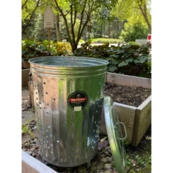 Behrens 20gal Galvanized Steel Composter Can With Lid -Garden & Outdoors GUEST 4be88a76 05aa 4ab8 b255 1349ae26a6de