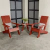 3pc Outdoor Set With Italica Modern Adirondack Chairs & Side Table - Rustic Red - Highwood 2 3pc Outdoor Set With Italica Modern Adirondack Chairs & Side Table - Rustic Red - Highwood -Garden & Outdoors GUEST 4c69c252 bca8 4e32 aa30 c56a76c774a6