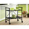 Indoor/Outdoor Folding Serving Cart With Wheels & Shelves - Black - Room & Joy -Garden & Outdoors GUEST 4c733411 d249 4626 976f 71574c71c449