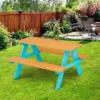 Kids' Outdoor Wood Rectangle Picnic Table - Turquoise - Teamson Kids 2 Kids' Outdoor Wood Rectangle Picnic Table - Turquoise - Teamson Kids -Garden & Outdoors GUEST 4c823d49 e85a 458f a721 ec28a0bc0b3b