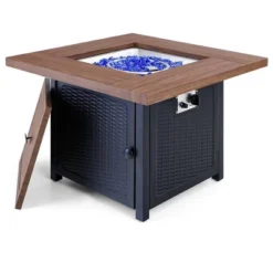 5pc Patio Dining Set With Fire Pit Table & Wicker Rattan 360 Swivel Chairs - Captiva Designs 12 5pc Patio Dining Set With Fire Pit Table & Wicker Rattan 360 Swivel Chairs - Captiva Designs -Garden & Outdoors GUEST 4dc4b8bd b5b9 477c 92da ec6101140c7a