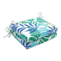 Pillow Perfect - 2pc Indoor Outdoor Squared Corners Seat Cushions Islamorada -Garden & Outdoors GUEST 4dd57f1f 1068 4e2b b590 40931221f5df