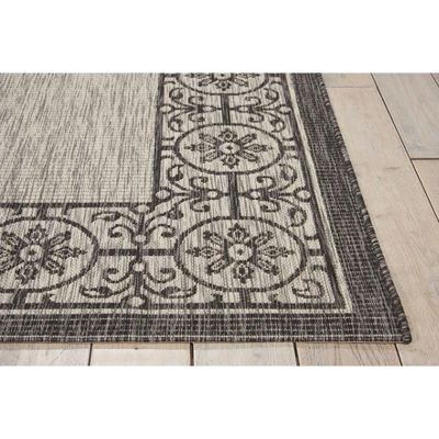 Nourison Garden Party Bordered Indoor/Outdoor Flatweave Area Rug 4 Nourison Garden Party Bordered Indoor/Outdoor Flatweave Area Rug - Image 2