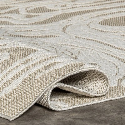 NuLOOM Leisa Abstract Swirls Indoor/Outdoor Patio Area Rug 5 NuLOOM Leisa Abstract Swirls Indoor/Outdoor Patio Area Rug - Image 3