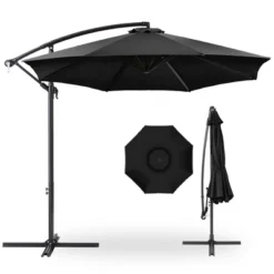 Best Choice Products 10ft Offset Hanging Outdoor Market Patio Umbrella W/ Easy Tilt Adjustment -Garden & Outdoors GUEST 50d91181 313c 4dbc 9a9a 0ca882a6e1a3