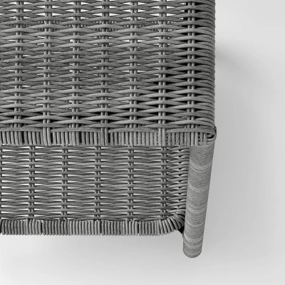 Monroe Wicker Patio Side Table - Gray - Threshold™ 5 Monroe Wicker Patio Side Table - Gray - Threshold™ - Image 3