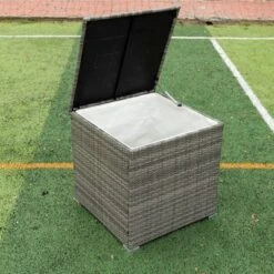 4pc Wicker Patio Sectional Seating Set With Cushions - Gray/Beige - GODEER 29 4pc Wicker Patio Sectional Seating Set With Cushions - Gray/Beige - GODEER -Garden & Outdoors GUEST 5158dad0 7ca7 4064 bf42 cfe0145f8da9