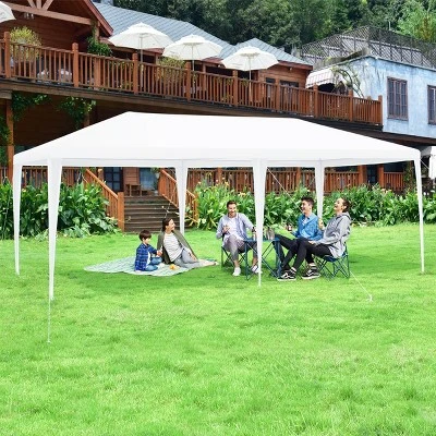 Costway 10'x20' Canopy Tent Heavy Duty Wedding Party Tent 6 Sidewalls W/Carry Bag 4 Costway 10'x20' Canopy Tent Heavy Duty Wedding Party Tent 6 Sidewalls W/Carry Bag - Image 2
