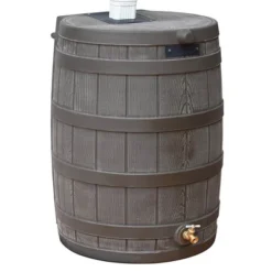 Good Ideas Rain Wizard 50 Gallon Plastic Rain Barrel Water Collector With Brass Spigot -Garden & Outdoors GUEST 51c01588 b5fa 4602 a3e8 446804fe1479