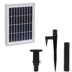 Sunnydaze Decor Sunnydaze 45" H Outdoor Arcade 2-Tier Solar Water Fountain With Battery Backup And LED Light -Garden & Outdoors GUEST 51ddbbe9 8037 4f9a a3d0 5784facd3388