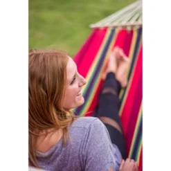 Stansport Bahamas Cotton Blend Hammock 78" X 37" - Burgundy -Garden & Outdoors GUEST 52576f6c 61f1 4a4f afd6 d6621f28d449