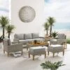 Capella 7pc Outdoor Wicker Sofa Set - Gray - Crosley -Garden & Outdoors GUEST 5288bdd1 6e86 43ac 9ccf 5bcc1624bc88