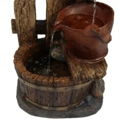 Sunnydaze Decor Sunnydaze 26"H Electric Polyresin Bluebird House And Buckets Outdoor Water Fountain -Garden & Outdoors GUEST 5358d604 d105 4b5a b002 af91f4f989b0