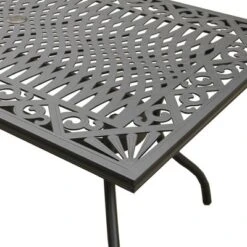 68" Ornate Mesh Aluminum Rectangle Patio Dining Table - Black - Oakland Living -Garden & Outdoors GUEST 542ddeef 661f 4cd4 99ca 14d85e57dd37