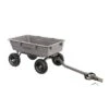 Gorilla Carts 800 Pound Capacity Heavy Duty Poly Yard Garden Steel Dump Utility Wheelbarrow Wagon Cart With 2 In 1 Towing ATV Handle, Gray -Garden & Outdoors GUEST 542ed3b5 06d1 4d98 8c28 2605742b1e66