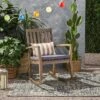 Montrose Acacia Wood Patio Rocking Chair Gray - Christopher Knight Home -Garden & Outdoors GUEST 546f3fd0 aab3 4e45 be0e 28347a7d4abe