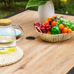 7pc Patio Dining Set With 360 Swivel Chairs & Rectangle Plastic Tabletop - Captiva Designs -Garden & Outdoors GUEST 54743b92 9749 45cd b7ce 33e8fc570700