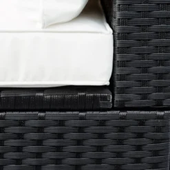 9pc Wicker Patio Set With Cushions - Black/Beige - GODEER -Garden & Outdoors GUEST 5483dda1 d96d 40a0 88e4 5d3f6480c140