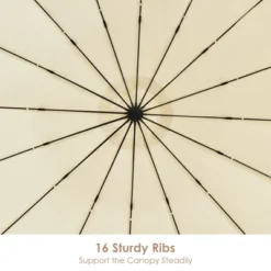 Tangkula 10 FT Patio Offset Hanging Market Umbrella Cantilever Outdoor Umbrella W/Crank & Cross Base -Garden & Outdoors GUEST 54ad75cc 2452 4a6f 8838 3d3a3d349ada