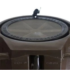 FCMP Outdoor RC4000 50 Gallon Heavy Duty Outdoor Home Rain Water Catcher Barrel Container Bin With Spigots And Mesh Screen, Brown -Garden & Outdoors GUEST 54f50947 4bf0 4f02 bbed 64cc9c69e401