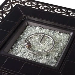 5pc Outdoor Dining Set With 42" Aluminum Square Damask Design Fire Table & Deep Seating Swivel Rocking Chairs - Oakland Living 20 5pc Outdoor Dining Set With 42" Aluminum Square Damask Design Fire Table & Deep Seating Swivel Rocking Chairs - Oakland Living -Garden & Outdoors GUEST 554e06cd 1190 47b8 aec0 2c15d53594b0