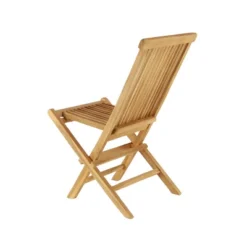 5pc Traditional Teak Wood Patio Dining Set - Brown - Olivia & May -Garden & Outdoors GUEST 57ee1c73 daa1 457a 9e41 e571347590de