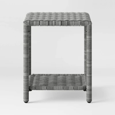 Monroe Wicker Patio Side Table - Gray - Threshold™ 4 Monroe Wicker Patio Side Table - Gray - Threshold™ - Image 2