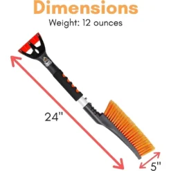 Snow Moover 24" Compact Snow Brush With Ice Scraper -Garden & Outdoors GUEST 58c21c5d b305 4db6 9335 5883d05c0dac