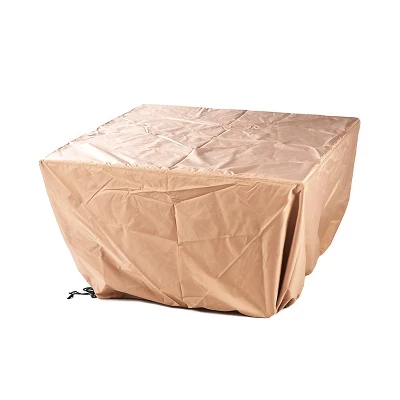 5pc Outdoor Dining Set With 42" Aluminum Square Damask Design Fire Table & Deep Seating Swivel Rocking Chairs - Oakland Living 15 5pc Outdoor Dining Set With 42" Aluminum Square Damask Design Fire Table & Deep Seating Swivel Rocking Chairs - Oakland Living - Image 13