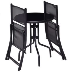 Costway 3 Pcs Bistro Set Garden Backyard Table Folding Chairs Outdoor Patio Furniture 13 Costway 3 Pcs Bistro Set Garden Backyard Table Folding Chairs Outdoor Patio Furniture -Garden & Outdoors GUEST 5951d9b1 4a73 4bd1 b4bc b6d27b469af5