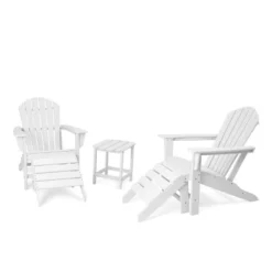 5pk Plastic Resin Adirondack Chair With Side Table & Ottoman - EDYO LIVING 31 5pk Plastic Resin Adirondack Chair With Side Table & Ottoman - EDYO LIVING -Garden & Outdoors GUEST 59fc728b a0db 4820 94dc 7a3e717d93ed