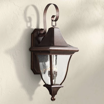 Generation Lighting Oakmont 43 3/4"H Patina Bronze 4-Light Outdoor Wall Light 3 Generation Lighting Oakmont 43 3/4"H Patina Bronze 4-Light Outdoor Wall Light