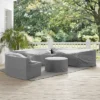 Crosley Catalina 4pc Furniture Cover Set, Three Round Sectional Sofas And Coffee Table, Gray -Garden & Outdoors GUEST 5c556214 dae0 46e5 b4f8 ed3ce63591f9