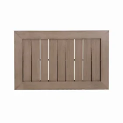 Aluminum Patio Chat Table With Bottom Shelf - Natural - WELLFOR 18 Aluminum Patio Chat Table With Bottom Shelf - Natural - WELLFOR -Garden & Outdoors GUEST 5ca2266e d675 41e7 80fb c0a61ab7125a