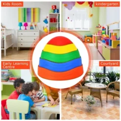 Costway 5pcs Kids Balance Stepping Stones Indoor & Outdoor Coordination & Balance Toy -Garden & Outdoors GUEST 5cddacb3 3173 48fa 9539 b1f7fda1437e