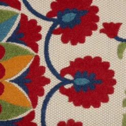 Nourison Aloha Transitional Floral Outdoor Rug -Garden & Outdoors GUEST 5d1f7e42 606d 460a b73a 6a3cd02eea3e