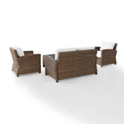Bradenton 4pc Outdoor Wicker Conversation Set - Crosley -Garden & Outdoors GUEST 5d25bcd5 ec09 4a23 9001 69a08c5bf006