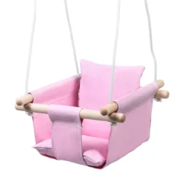 Costway Baby Canvas Hanging Swing Cotton Hammock Toy For Toddler BluePink -Garden & Outdoors GUEST 5e8d70d9 8c5a 405d a1d9 a270ba0359f0