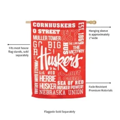 Evergreen Embossed Suede Flag, House Size, University Of Nebraska -Garden & Outdoors GUEST 5e9c107f 69ee 4af4 8970 238fa68ebbda