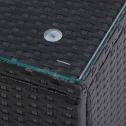 Parksville Patio Bar Set With Cushions - Black/Gray - CorLiving 15 Parksville Patio Bar Set With Cushions - Black/Gray - CorLiving -Garden & Outdoors GUEST 604ca3fb 1196 4bff 993d 21561866e3b6