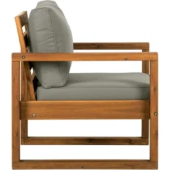 Galia 2pc Square Leg Acacia Wood Chair And Ottoman With Cushions - Brown - Saracina Home 32 Galia 2pc Square Leg Acacia Wood Chair And Ottoman With Cushions - Brown - Saracina Home -Garden & Outdoors GUEST 60cbbb98 6bc4 44e2 ab46 0cad6444e12d