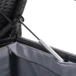 Parksville Patio Storage Bench - Black - CorLiving -Garden & Outdoors GUEST 61a3568e f72c 4335 90bc 3de7df78d534