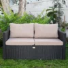 Barton 2 Person Madison Outdoor Patio Wicker Sofa Set Love Seat W/ Seat Cushion 2 Barton 2 Person Madison Outdoor Patio Wicker Sofa Set Love Seat W/ Seat Cushion -Garden & Outdoors GUEST 620990e5 1ad1 43ee bd75 675cc9742dba