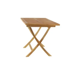 5pc Traditional Teak Wood Patio Dining Set - Brown - Olivia & May -Garden & Outdoors GUEST 632c084e 882f 45e2 affe b28b250f5c48