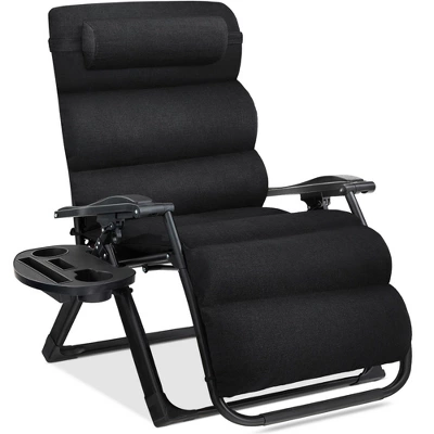 Best Choice Products Oversized Zero Gravity Chair, Folding Recliner W/ Removable Cushion, Side Tray 13 Best Choice Products Oversized Zero Gravity Chair, Folding Recliner W/ Removable Cushion, Side Tray - Image 11